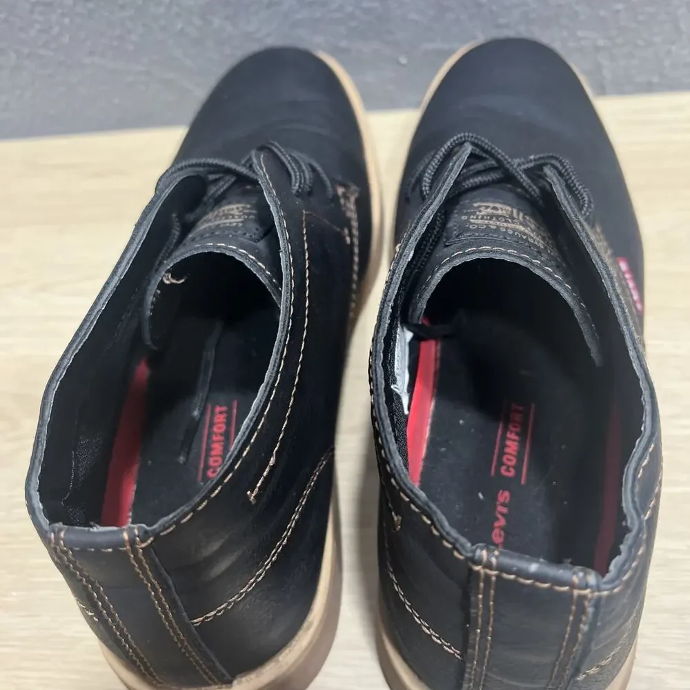 Levi’s Sonoma Wax Chukka Comfort Boot Black Mens Size 9